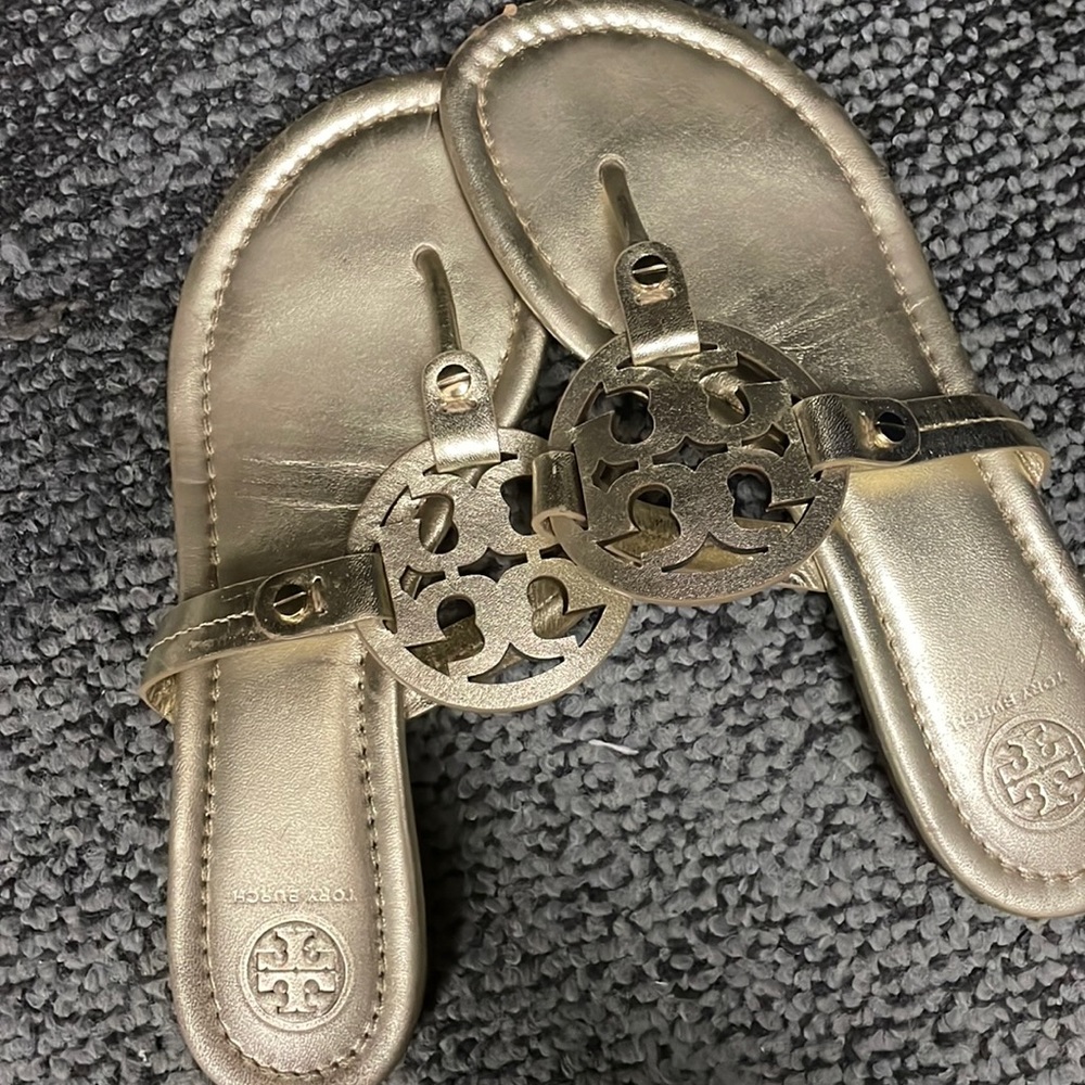 Gold Tory Burch Miller size 7